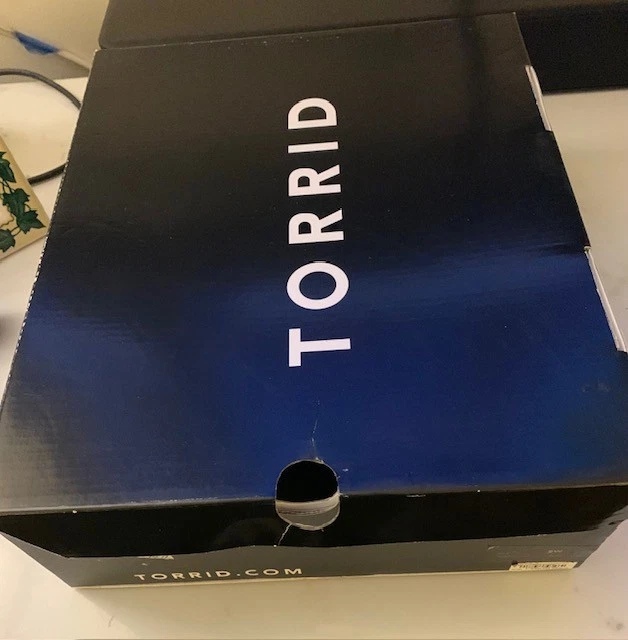 TORRID Taupe Flocado Imitación Gamuza Otoño Botas Botines Zapatos Cremallera Festoneado 9W Foto 4 de 4