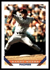 Randy Myers 1993 Topps #302 San Diego Padres MLB READ FREE SHIPPING AutographDen