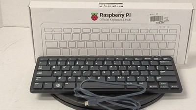 Raspberry Pi Official Keyboard & Hub, Black & Gray