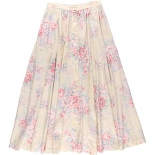 Vintage Ralph Lauren floral print long flared skirt size S