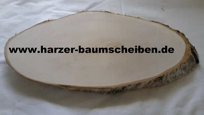 MARKENLOS trockene ovale Birke Holzscheibe Baumscheiben Hochzeit Rindenbrett gehobelt