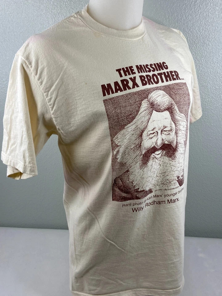 Camiseta cómica The Missing Marx Brother Willy Rodham Marx L 1994 Bill Clinton Foto 3 de 4