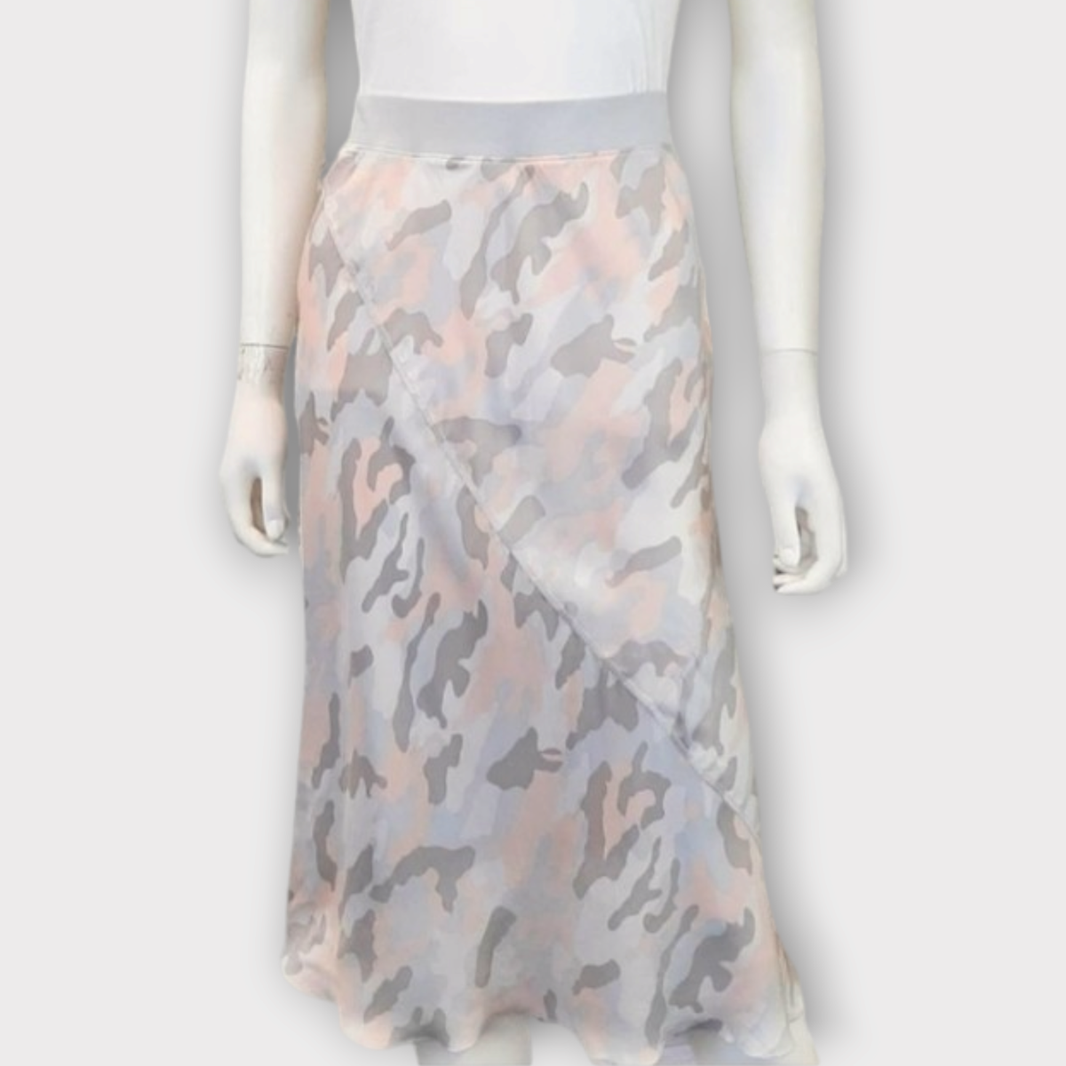 ATM Anthony Thomas Melillo Womens Midi Skirt Size XS Silk Camo