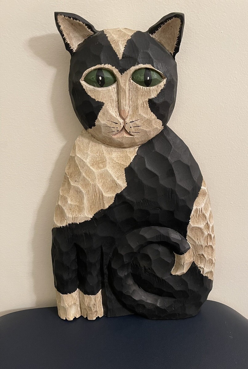 立体・オブジェ Winter journey - vintage cats ver.1 Vintage Hand Carved & Painted Cat From The Boyds Collection