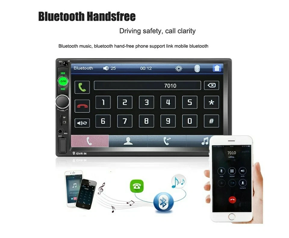  Radio android para coche de 7 " 2 DIN, cámara de visión trasera  - Imagen 2 de 4