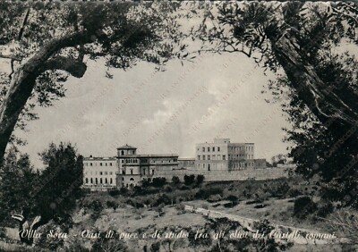 1953 FRASCATI Rome Salesian College Villa Sora Olivi Roman Castles Postcard