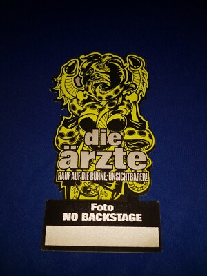 Backstage Pass Die Ärzte Unsichtbarer!; Bela B.Farin Urlaub Racing Team Rod FURT