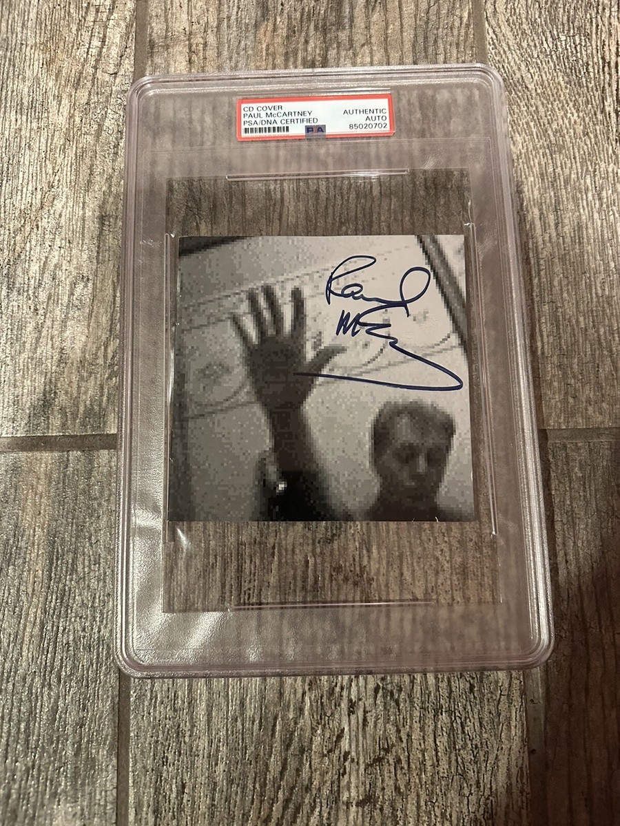 paul mccartney 直筆サイン (RARE!! 送料込み） PAUL MCCARTNEY SIGNED DRIVING RAIN CD PSA/DNA ENCAPSULATED