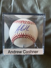 Andrew Cashner autograph baseball, Padres, Cubs, Redsox, Orioles, Marlins