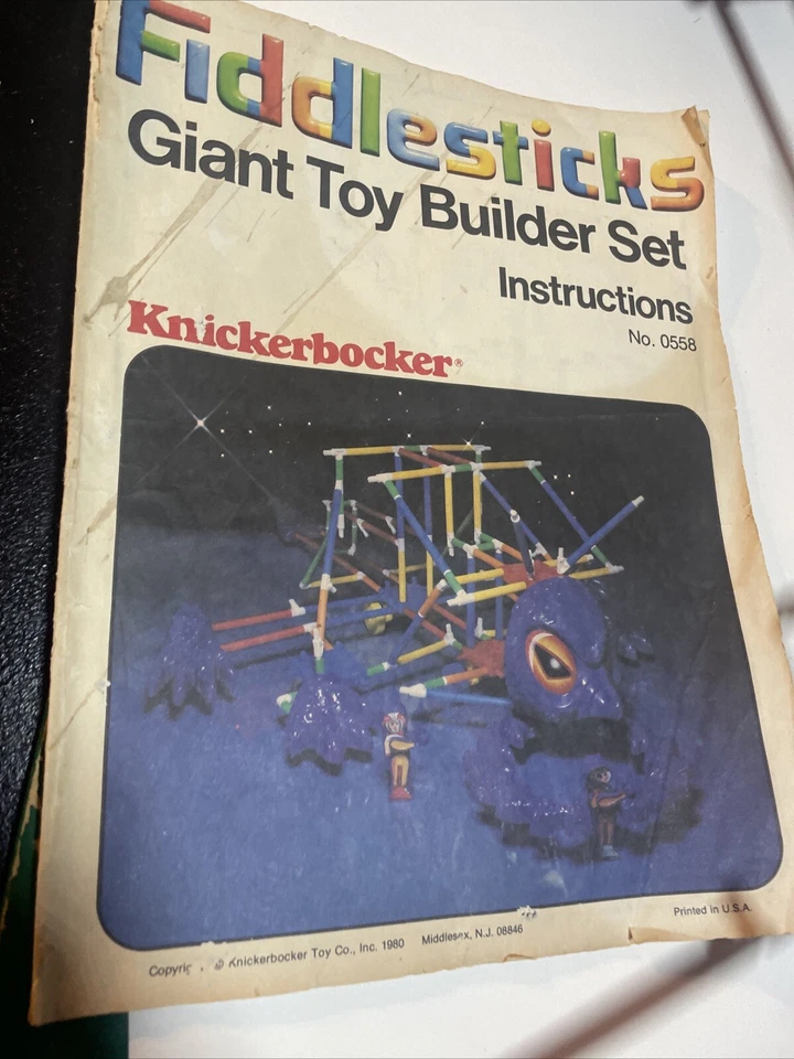 Juego de constructor de juguetes gigante Fiddlesticks World Of Mazu de colección 0558 Knickerbocker 1980 Foto 3 de 4