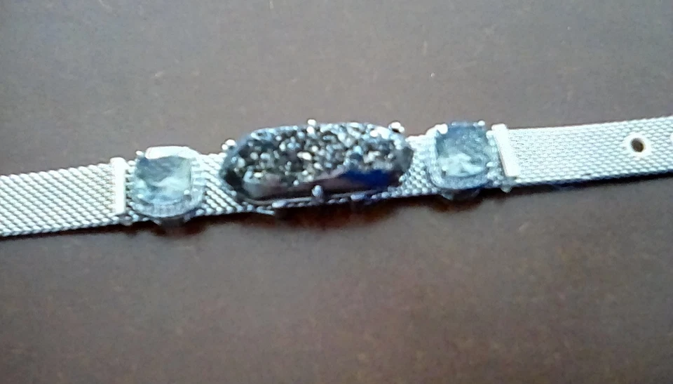 KEEP коллективный браслет - серебряная сетчатая лента с (3) подвески - Изображение 2 из 2