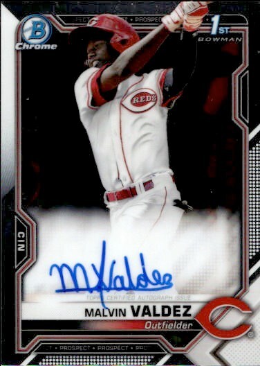 2021 Bowman Chrome Prospect Autographs Malvin Valdez