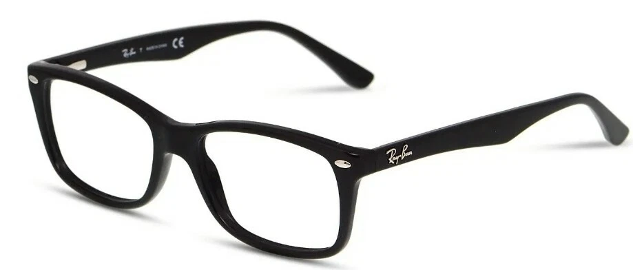 New Authentic Ray Ban Eyeglasses RB 5228 2000 Shiny Black Optical RX Frame