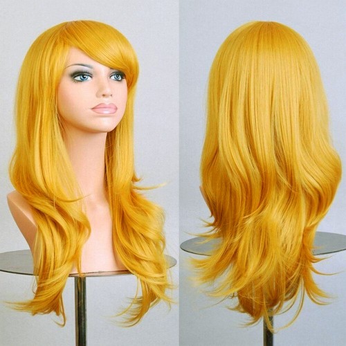 Long Wavy Mermaid Ariel Cosplay Wig Costume Party Wigs Green Pink Blue Rainbow W - Picture 21 of 36