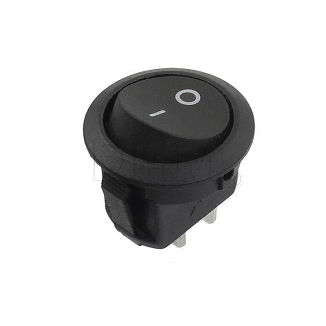 Interruttore Unipolare A Pulsante In Etallo Con Anello Luinoso Verde - Foto 3