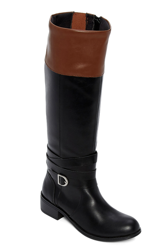 St Johns Bay Womens Black Cognac 