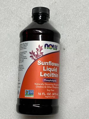 NOW Foods Sunflower Liquid Lecithin, 16 fl.oz. bb 03/28