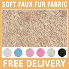 Faux Fur Fabric Double-side  60" Wide - Sold by Yard/Style 10L - Free Shipping