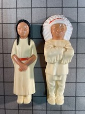 St. Labre Indian School Chief Girl Celluloid Native American Dolls 1950's
