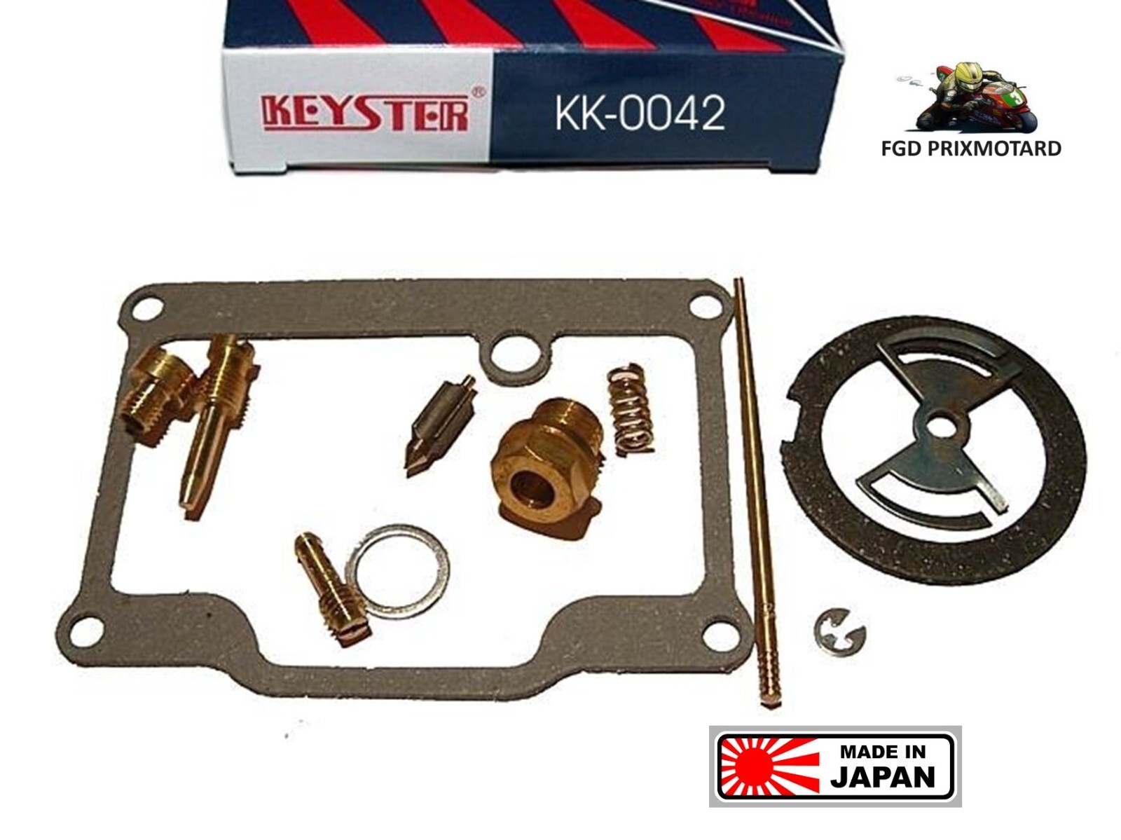 Kit carburateur Kawasaki 500 KH Keyster Japon KK-0042 joints gicleurs pointeau