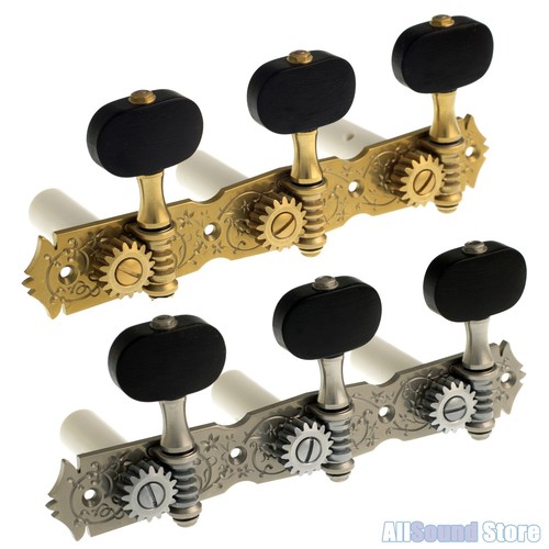 Afinadores Gotoh 35G510MF Premium Guitarra clásica botones de ébano de  Níquel Oro Antiguo | eBay
