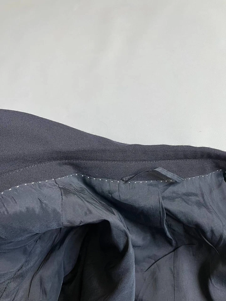 Traje Blazer Neil Barrett Hombre Tejido Azul Marino Oscuro Calce Ajustado Talla 50 Foto 4 de 4