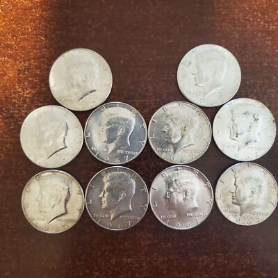 Usa 1967 Moneta Da Mezzo Dollaro Kennedy 40% Argento, In - Foto 6