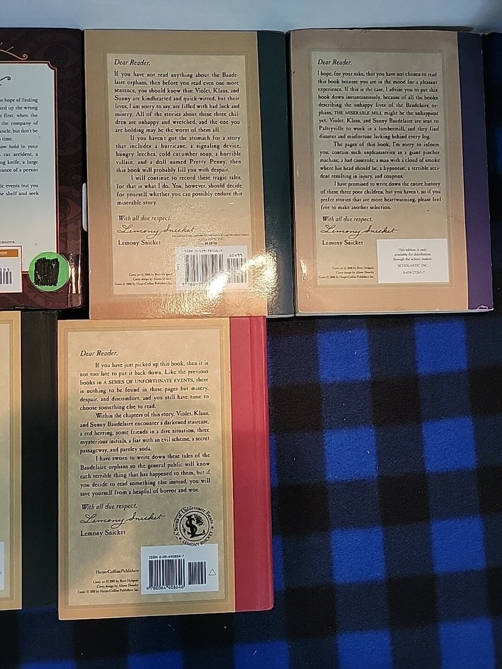 A Series Of Unfortunate Events  (#1-#6) Lemony Snicket 4 HC 2 PB BL4 - Image 4 of 4