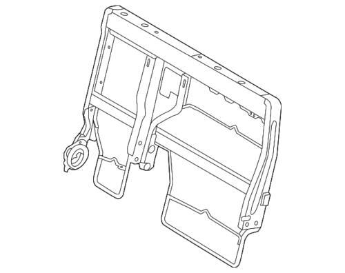 Estructura del respaldo del asiento trasero izquierdo para Ford Flex Explorer 2011-2019 (N/P BB5Z-78613A39-A)