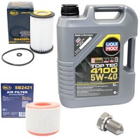 MotoröL Filter Set 5W40 5Liter + ÖLablassschraube FüR Audi A6 A6 Avant