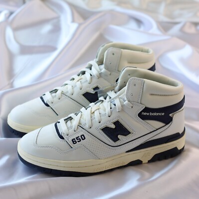 Size 11M - New Balance 650R Aime Leon Dore White Navy High Top