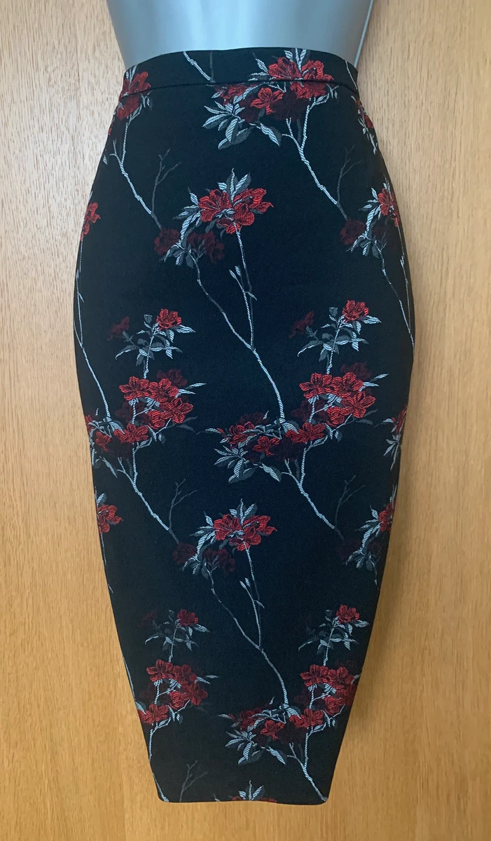 Karen millen top red pencil skirt
