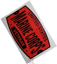 Marine Corps Decal UNITED STATES MARINE CORPS VETERAN Clear Plastic Sticker USMC