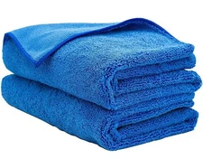 AIDEA Microfiber Towels for Cars-2PK, Large Professional Car Drying Towel, Sc...