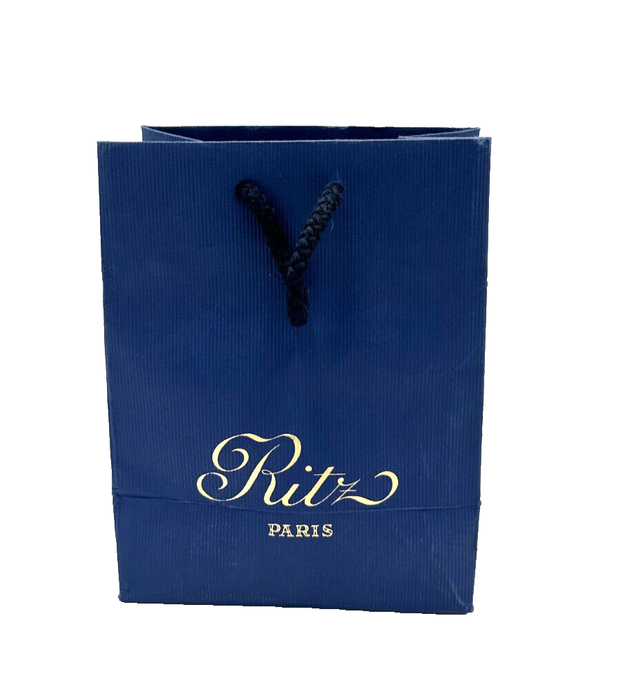 Vintage 5-Star Ritz Paris Hotel Gift Shopping Bag Blue | eBay