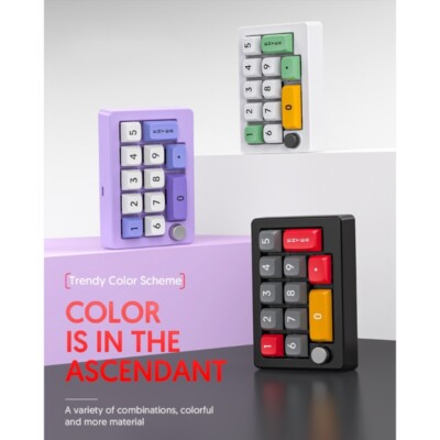 Programmable Numeric Keypad with Knob Macro Programming for Gaming/Working