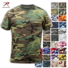 Rothco Mens Camo Short Sleeve Tactical Military T-Shirt (Choose Sizes)