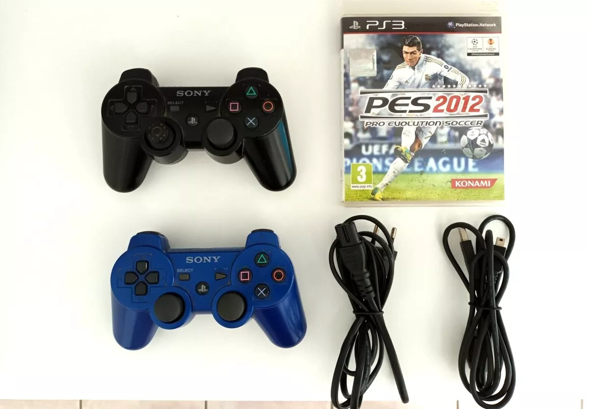 Sund og rask reservoir Trække på Sony Playstasion 3 Slim Console 320GB CECH-2504B + 2 Controllers &amp; PES  2012 | eBay