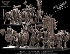Skeleton Beast Men Battle Ready Kit - Avatars of War Daemon Chaos Demon Darkness