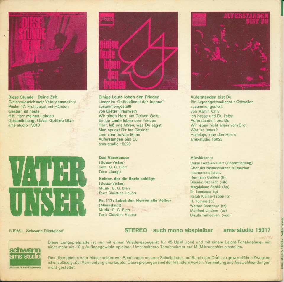 Chor der Neanderkirche Düsseldorf - Vater Unser - Bild 2 von 2