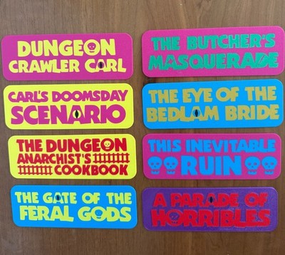 Dungeon Crawler Carl 3D Printed Bookmark Set   8 Unique Designs