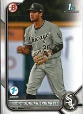 2022 Bowman Draft 1st Edition #BD-183 Jordan Sprinkle