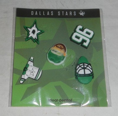 Dallas Stars NHL Hockey Crocs Shoes Jibbitz Charms Set of 5 by Ideal Dental