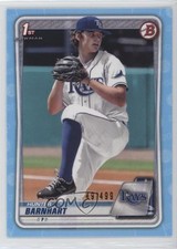 2020 Bowman Draft Sky Blue Border 49/499 Hunter Barnhart #BD-66 0co5