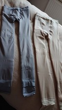Legginsy damskie 1 beżowe 1 szare UK 6/8 XS/S Polar Wewnątrz Elastyczna talia