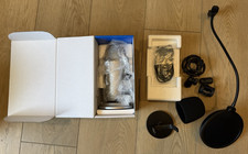 Blue Yeti Microphone Silver with Stand, Pop Filter and Shock Mount