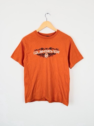 Y2K Quiksilver Surf T Shirt Large Skater 00s Surfwear Sleeve Hit Vintage