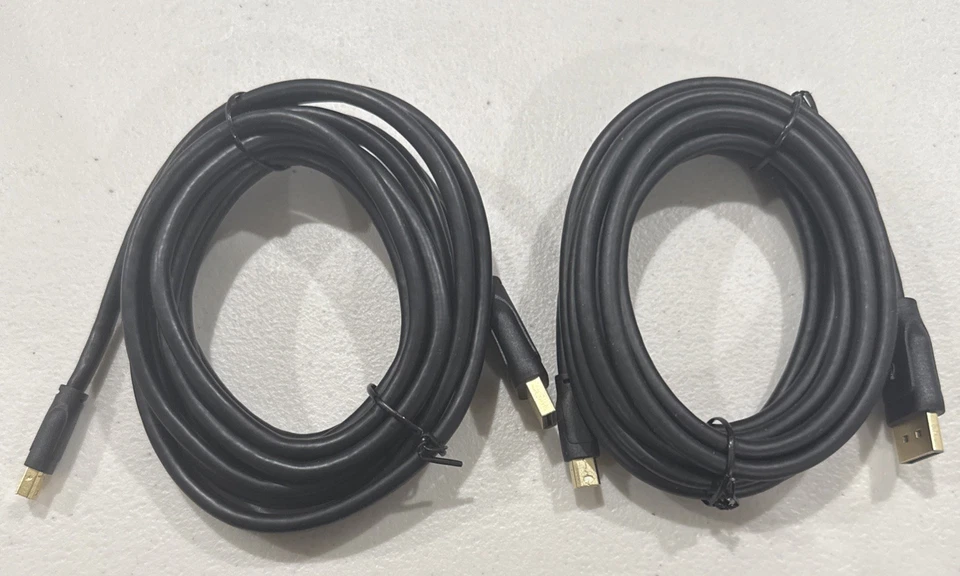 2 Pack 10ft Mini DisplayPort DP to HDMI Converter Adapter Cable fits Thunderbolt - Image 2 of 3