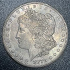 1878-CC Morgan Silver Dollar $1 AU Details ScratchAbout Uncirculated