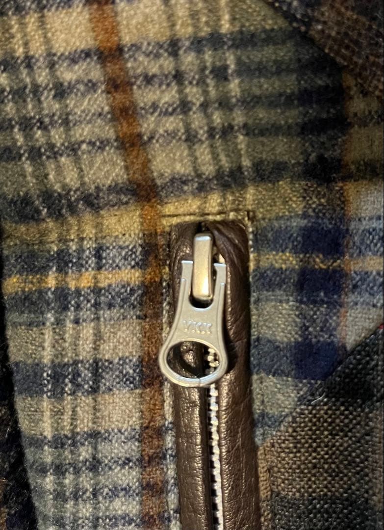 Pendleton Wool Check Down Vest M Multi-Color Wool… - image 4